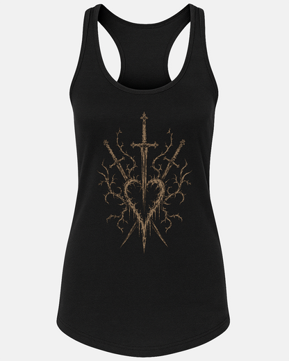 Three of Swords Bleached FX Women's Tank