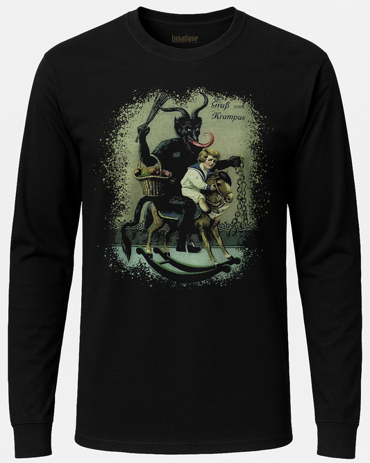 Krampus Pony Ride Long Sleeve T-Shirt