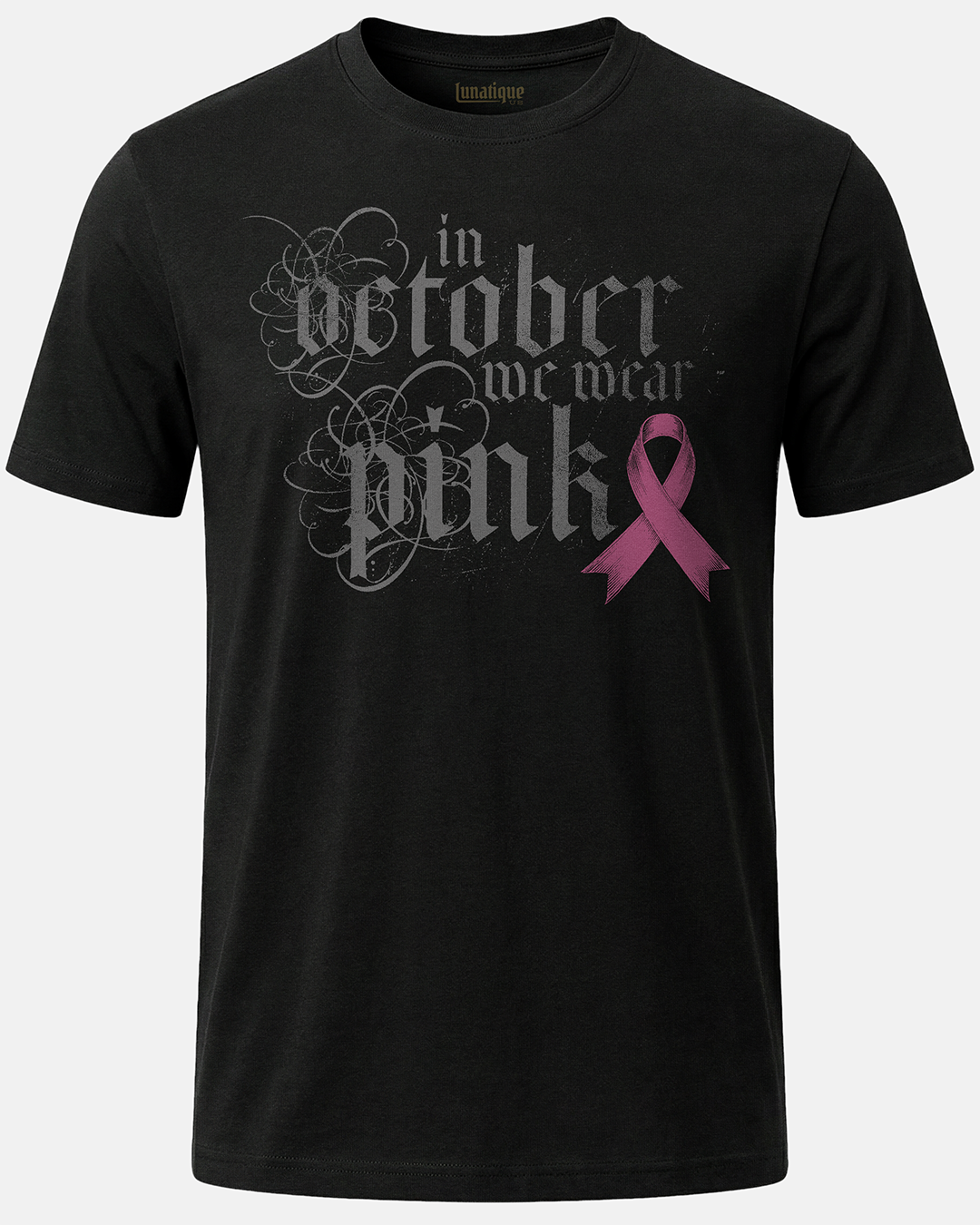Pink October Text Version T-Shirt
