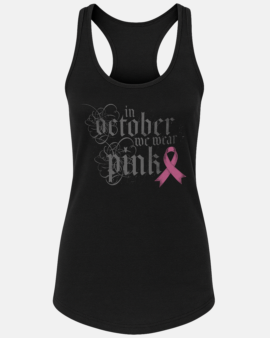 Pink October Text Version Women's Tank
