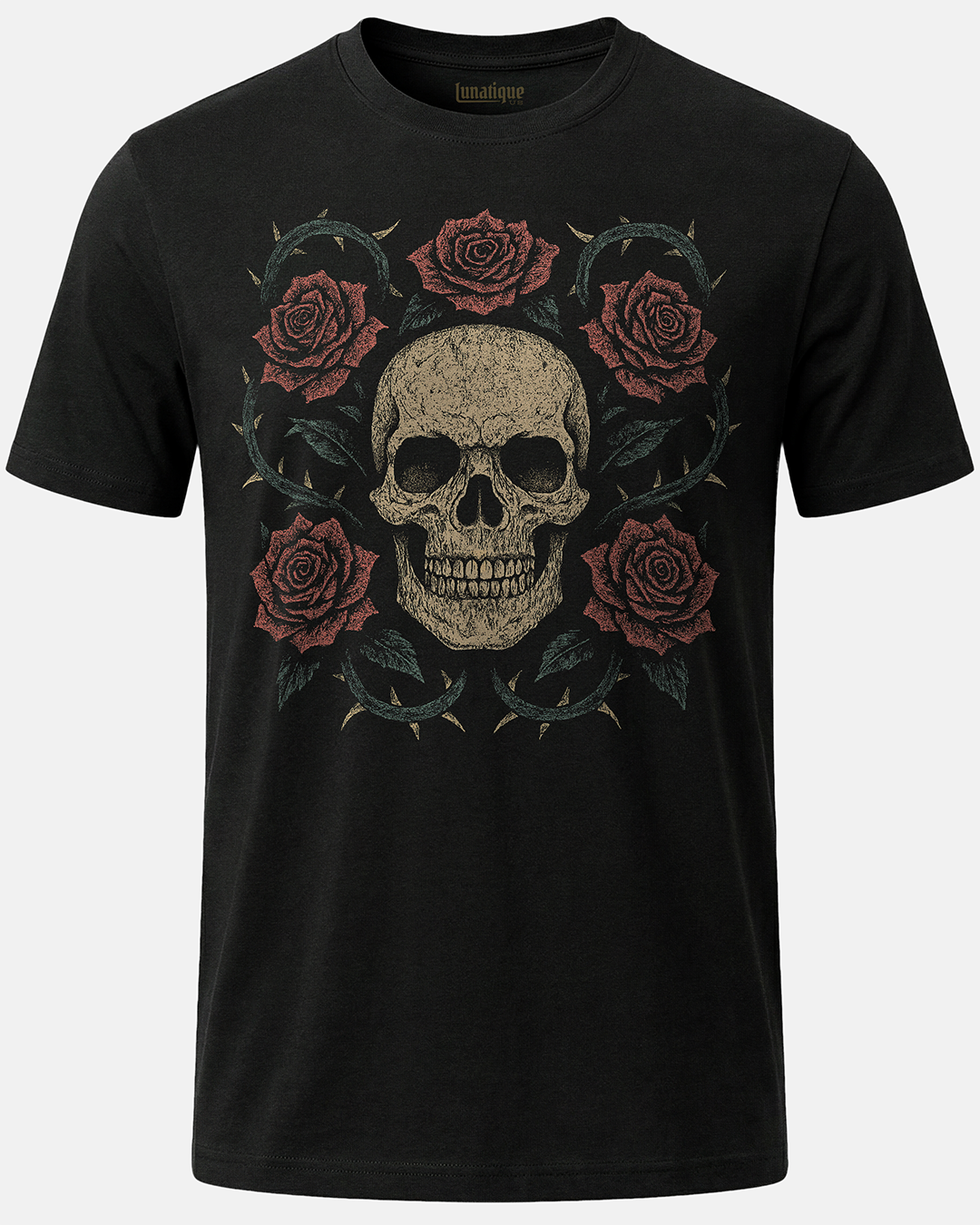 Skull with Roses T-Shirt