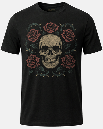 Skull with Roses T-Shirt
