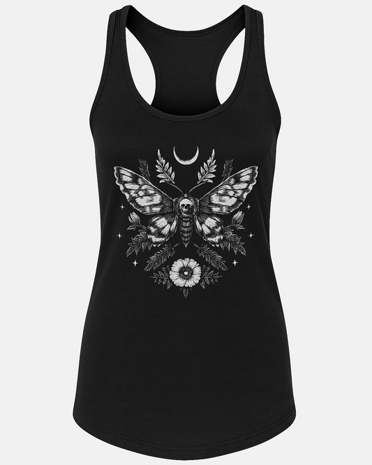 Death’s Head Moth Floral Woman's Tank