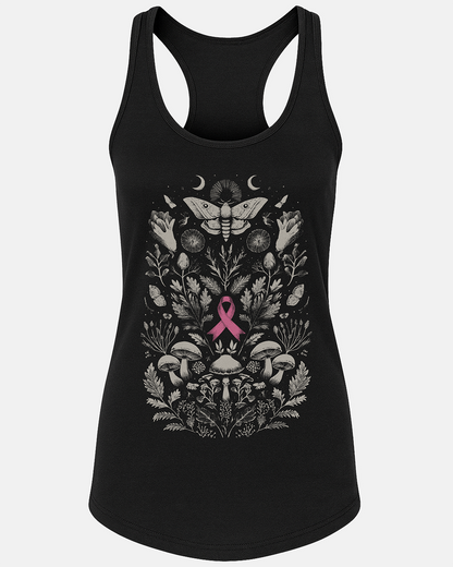 Pink and Gray Cottagecore Women's Tank