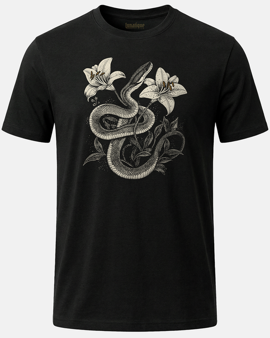 Snake With Lilies T-Shirt