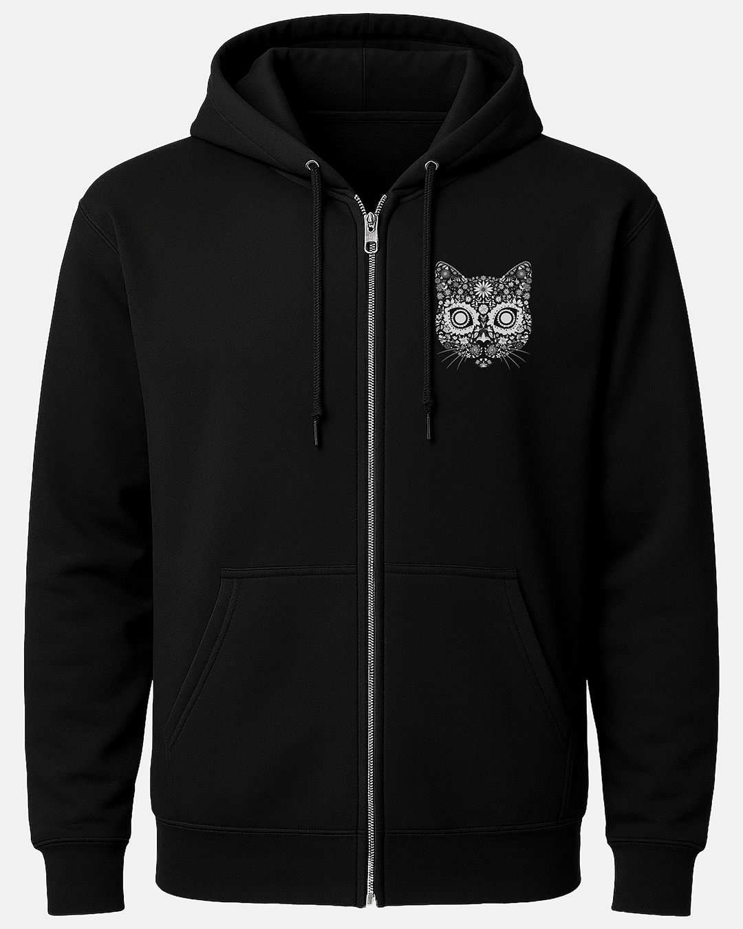Sugar Cat Zip-Up Hoodie (2 Sided)