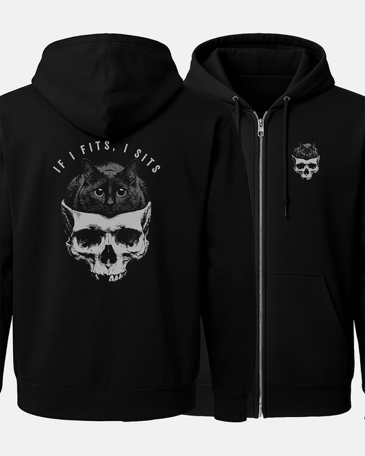 If I Fits, I Sits Zip-Up Hoodie (2 Sided)