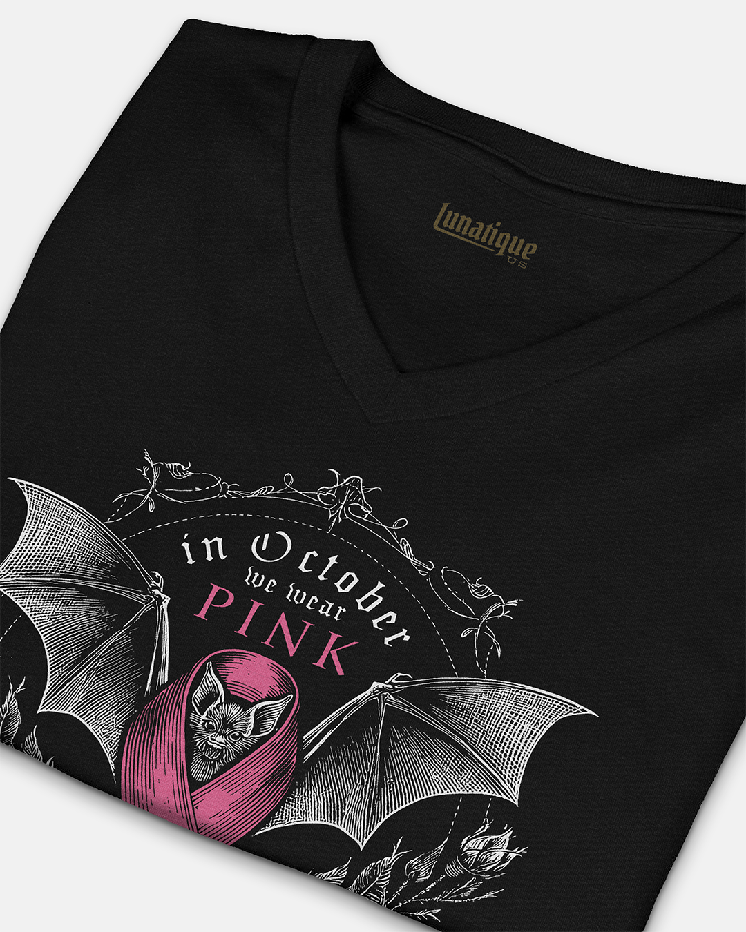 Pink October Unisex V-Neck T-Shirt