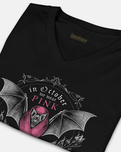 Pink October Unisex V-Neck T-Shirt