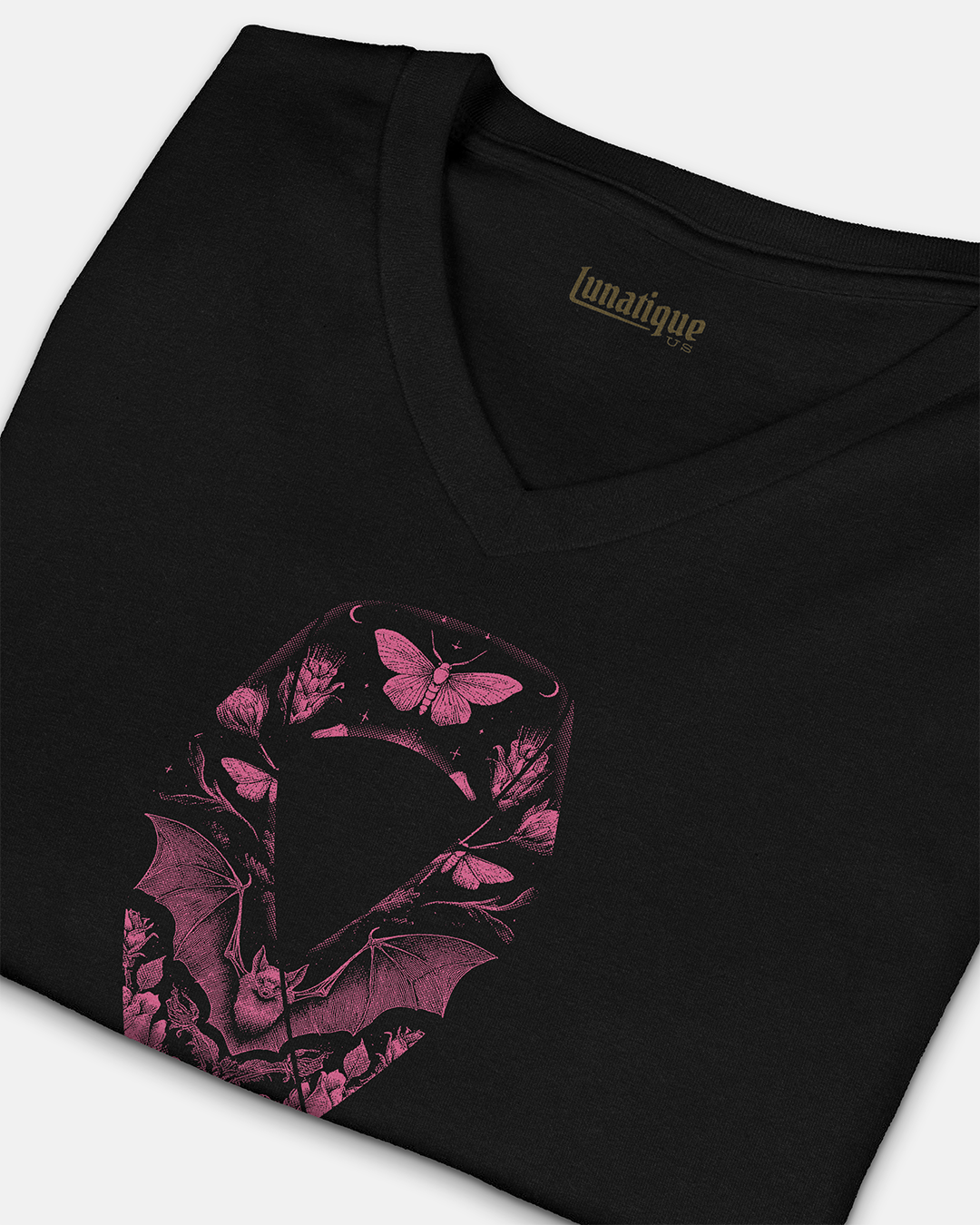 Breast Cancer Ribbon Unisex V-Neck T-Shirt