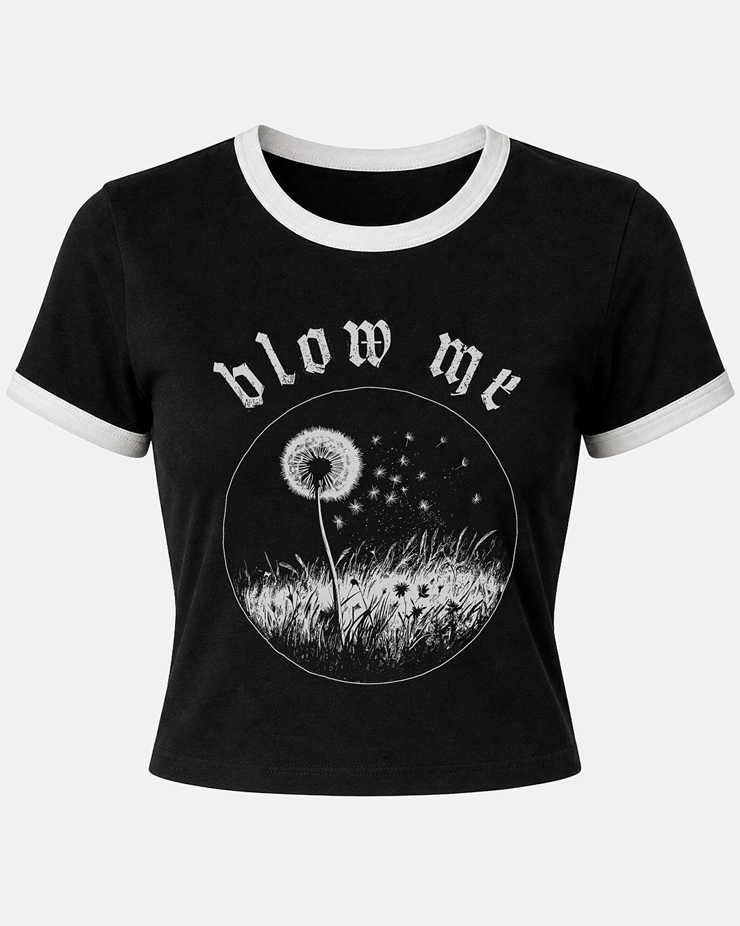 Blow Me Women's Ringer Baby Tee