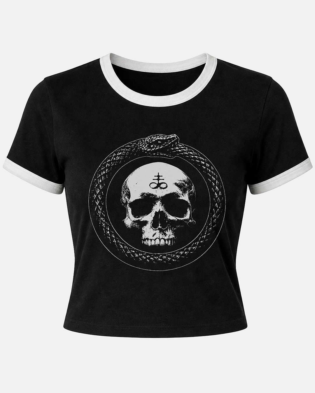 Ouroboros Women's Ringer Baby Tee