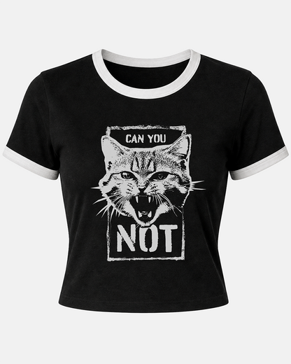 Can You NOT Women's Ringer Baby Tee