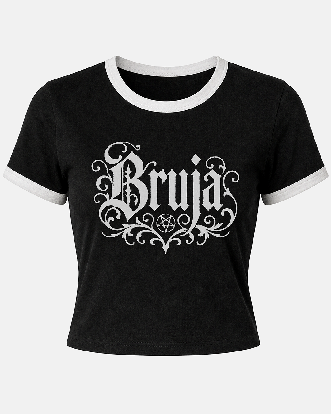 Bruja Women's Ringer Baby Tee