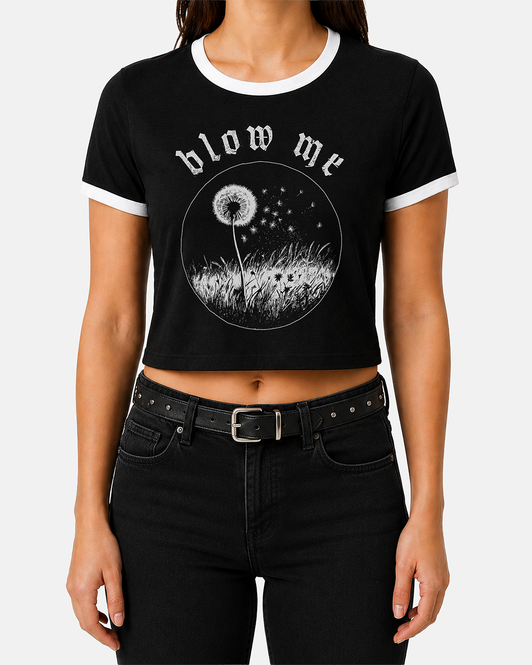 Blow Me Women's Ringer Baby Tee