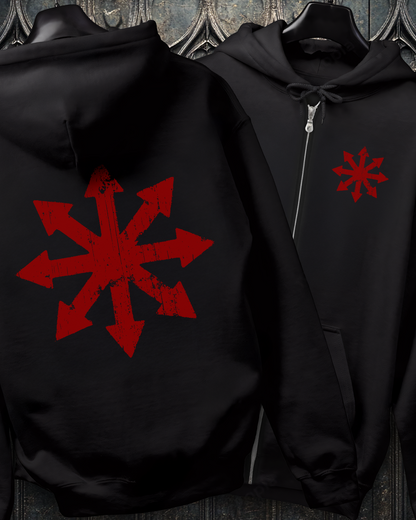 Chaos Star Zip-Up Hoodie (2 Sided)