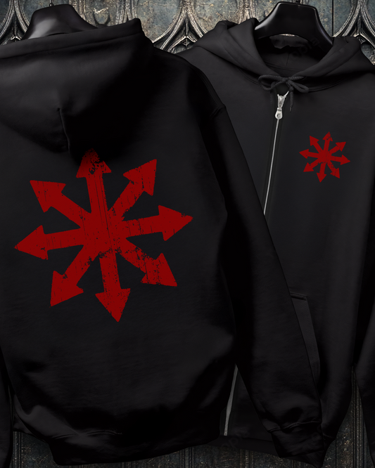 Chaos Star Zip-Up Hoodie (2 Sided)