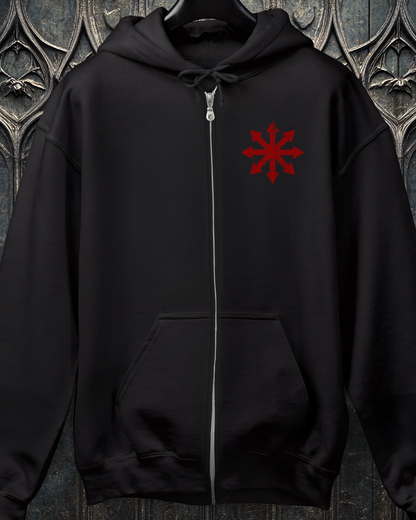 Chaos Star Zip-Up Hoodie (2 Sided)