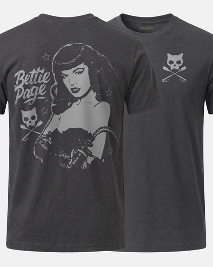 Bettie Page Dominatrix 2 Sided T-Shirt