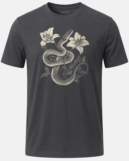 Snake With Lilies T-Shirt