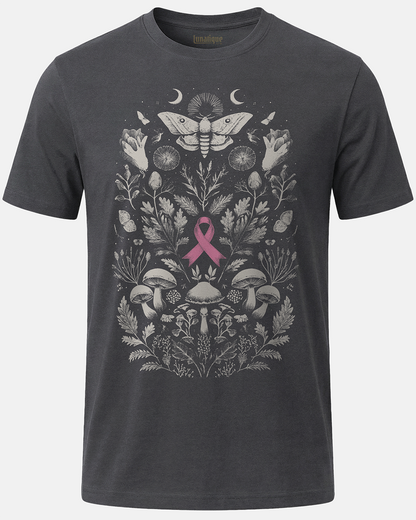 Pink and Gray Cottagecore T-Shirt