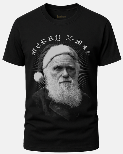 Charles Darwin Santa T-Shirt