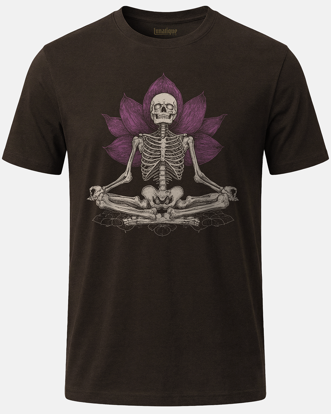 Meditating Skeleton w Lotus T-Shirt
