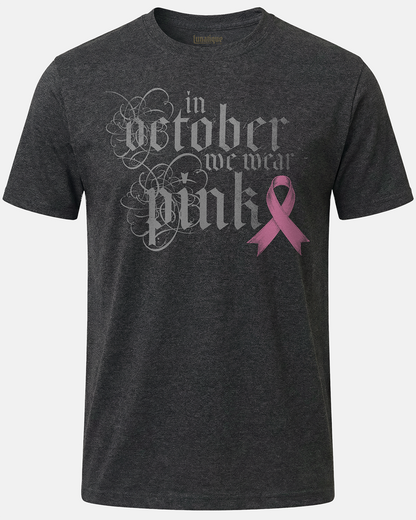 Pink October Text Version T-Shirt