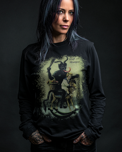 Krampus Pony Ride Long Sleeve T-Shirt