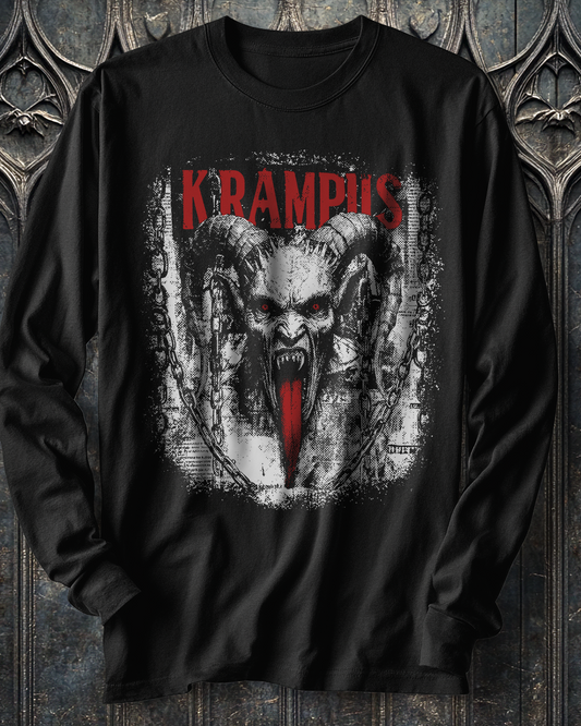 Krampus in Chains Long Sleeve T-Shirt