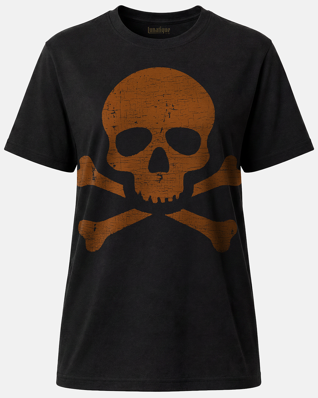 Skull and Crossebones (Orange) Unisex T-Shirt