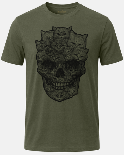 A Skull But It's Cats T-Shirt