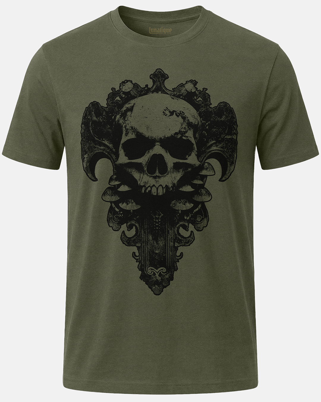 Skull with Mushrooms T-Shirt