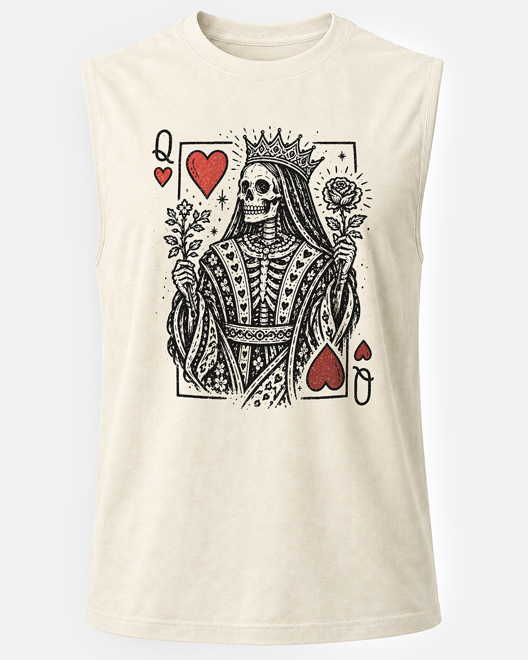 Queen of Hearts Unisex Muscle Tank