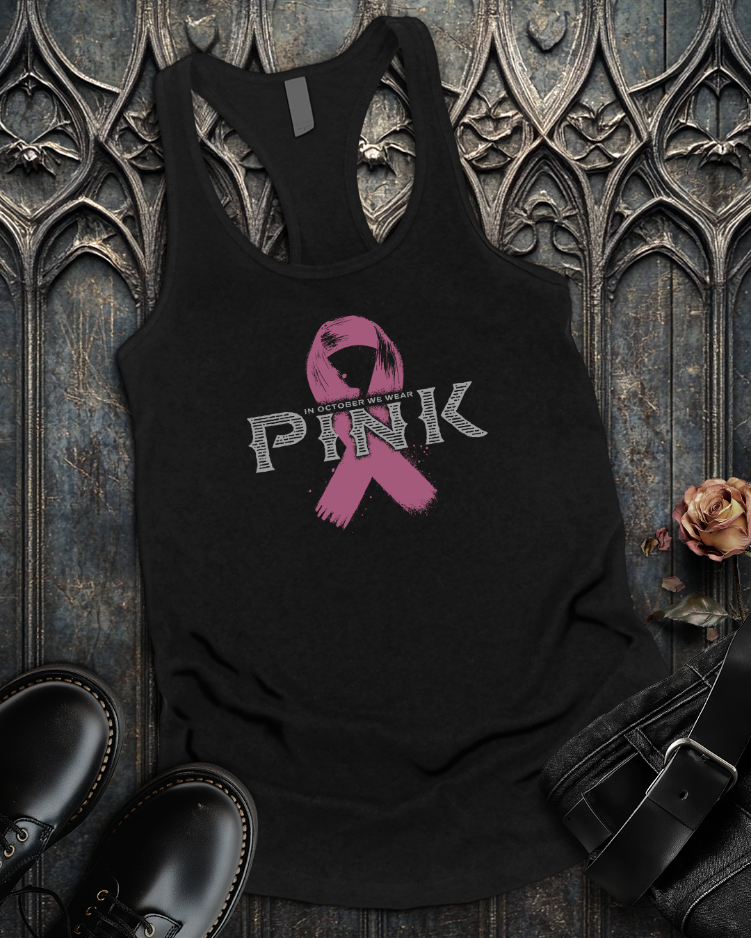 Pink October Ribbon Tank
