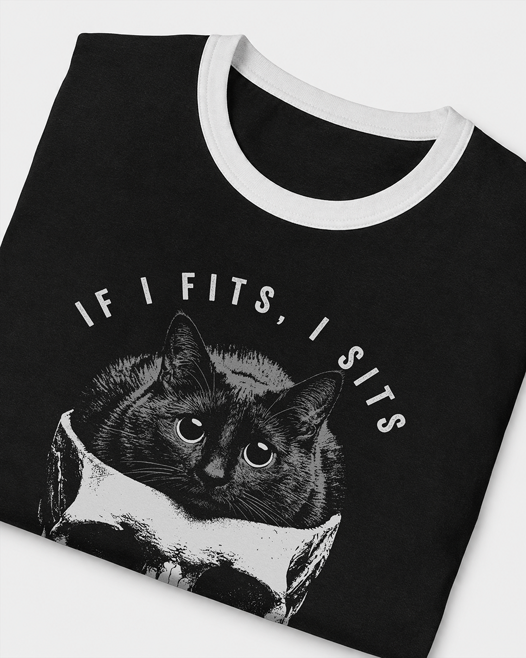 If I Fits, I Sits Women's Ringer Baby Tee