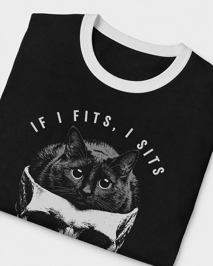 If I Fits, I Sits Women's Ringer Baby Tee