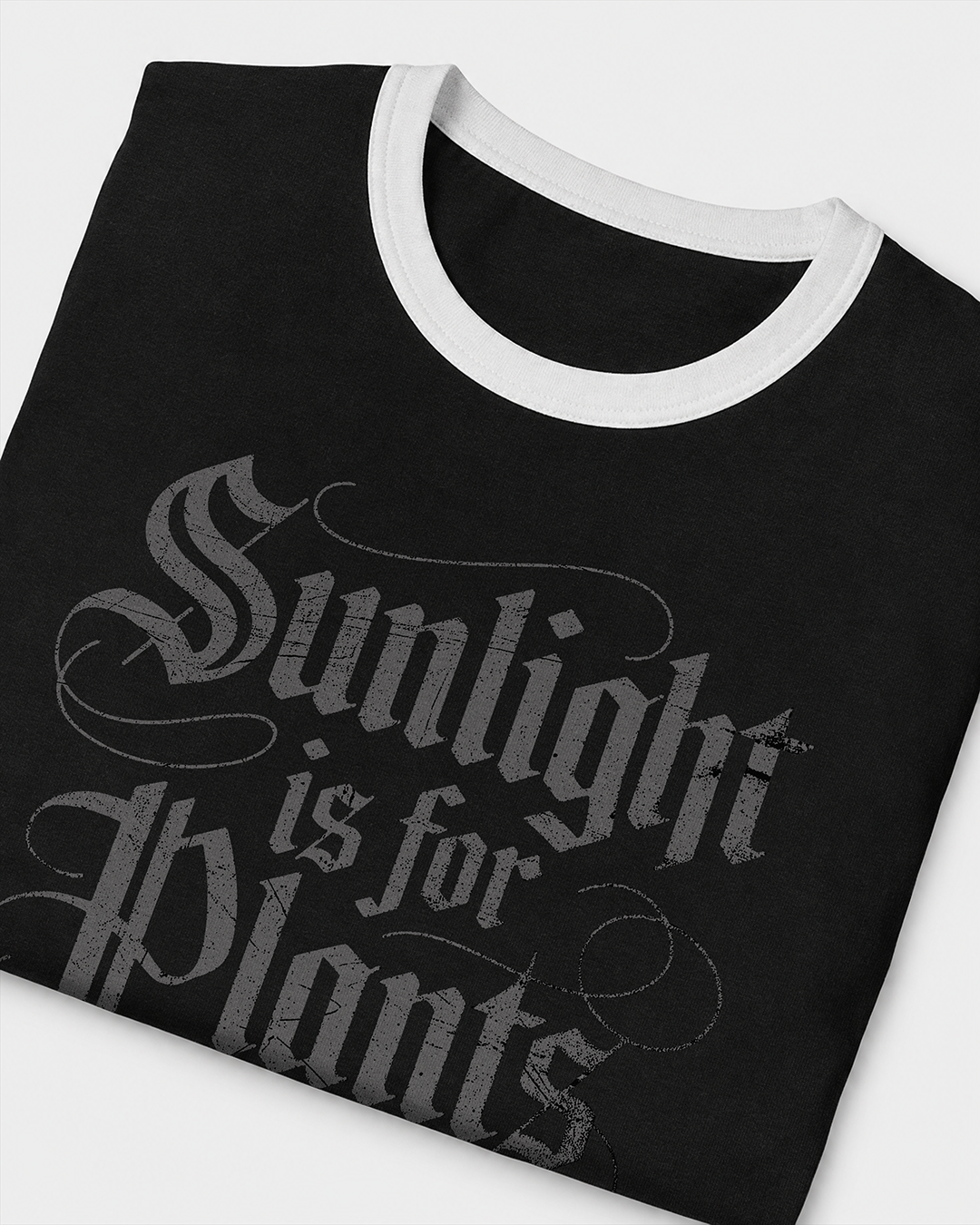 Sunlight is for Plants Women's Ringer Baby Tee