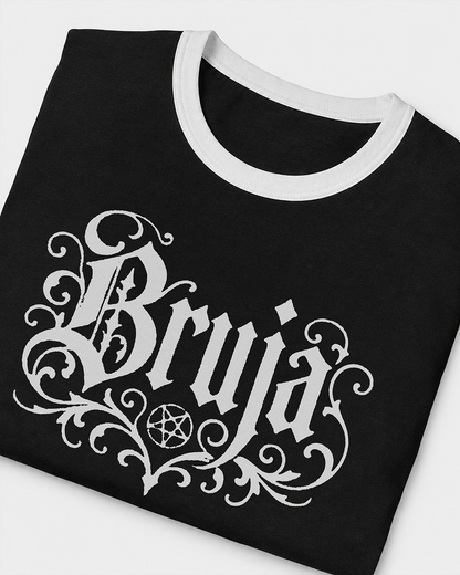 Bruja Women's Ringer Baby Tee