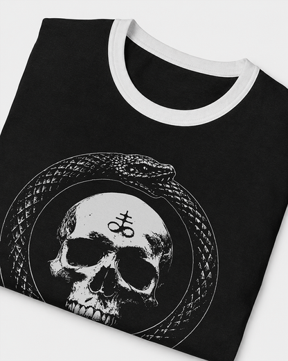 Ouroboros Women's Ringer Baby Tee