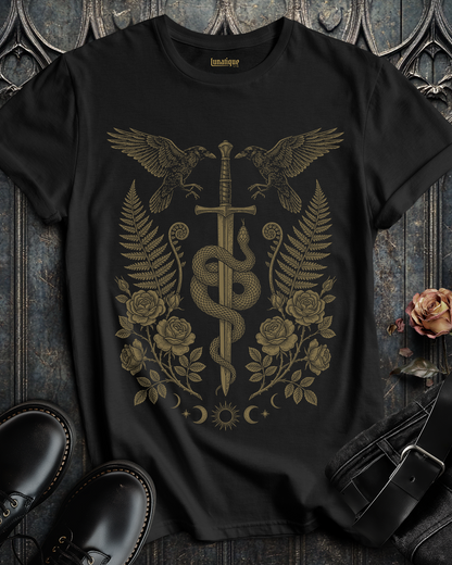 Sword Serpent and Ravens T-Shirt