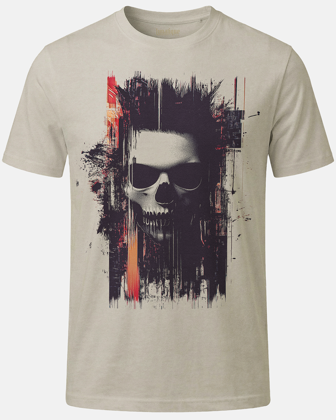Distressed Skull on Sand T-Shirt