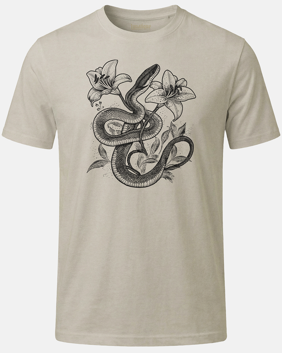 Snake With Lilies T-Shirt