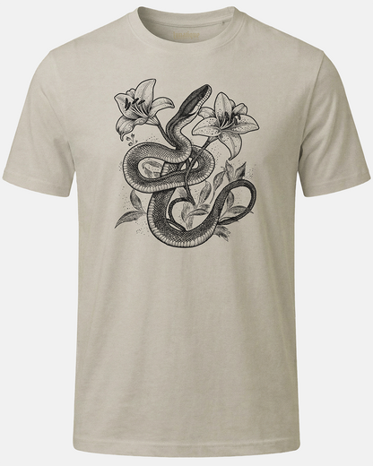 Snake With Lilies T-Shirt