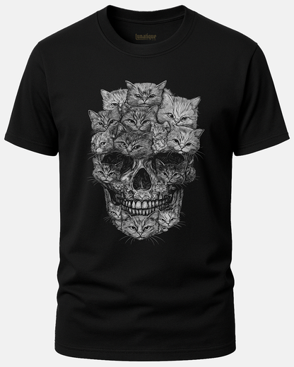 A Skull But It's Cats T-Shirt