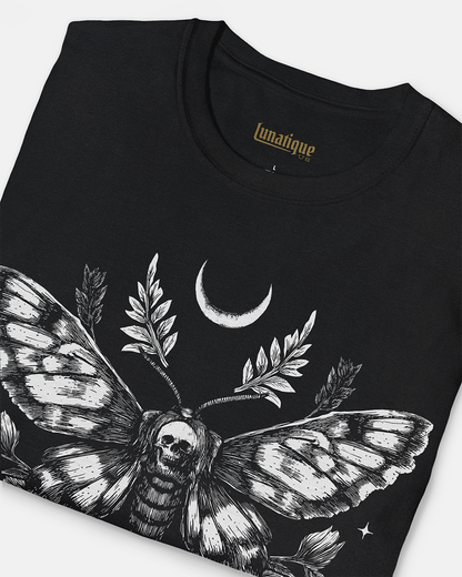 Death’s Head Moth Floral Women's Cut T‑Shirt