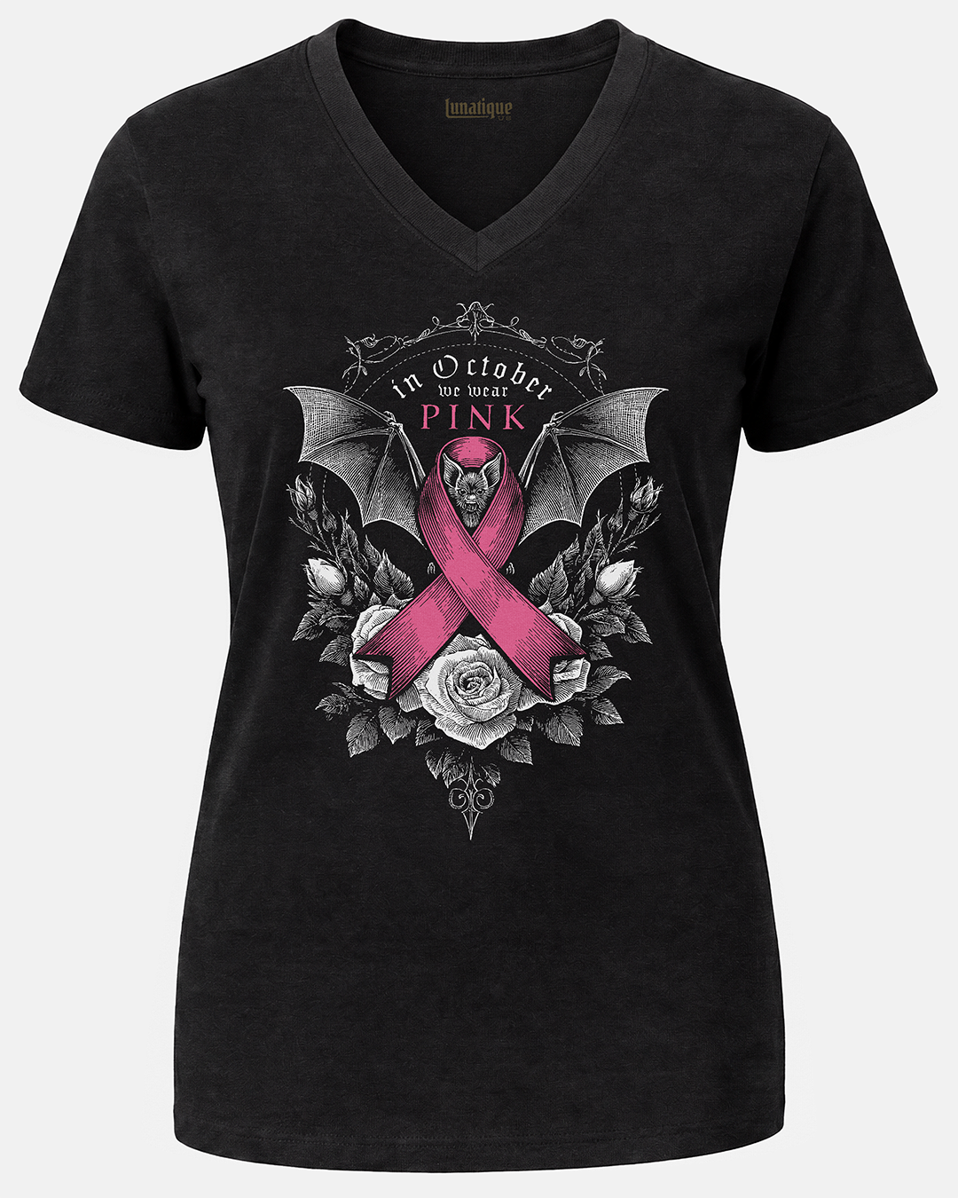 Pink October Unisex V-Neck T-Shirt