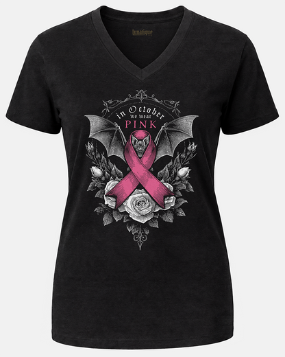 Pink October Unisex V-Neck T-Shirt