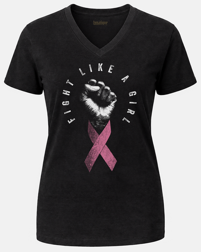 Fight Like A Girl Unisex V-Neck T-Shirt