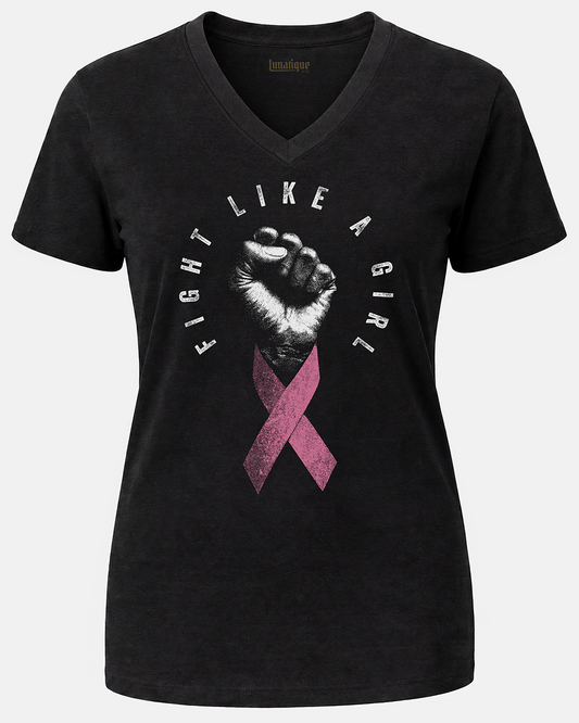 Fight Like A Girl Unisex V-Neck T-Shirt